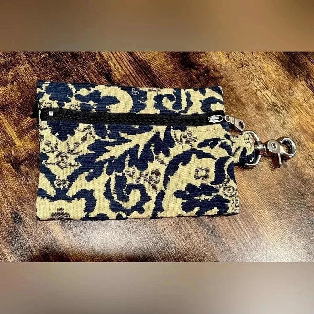 Kim White | ladies small tapestry accessory bag.